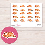 DDZ-12314 planner sticker sheet with enlarged sticker detail