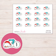 DDZ-12315 planner sticker sheet with enlarged sticker detail