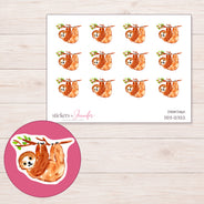 DDZ-12322 planner sticker sheet with enlarged sticker detail