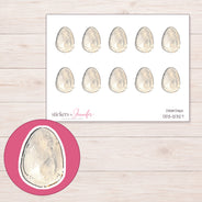 DDZ-12327 planner sticker sheet with enlarged sticker detail