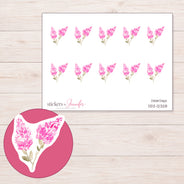 DDZ-12328 planner sticker sheet with enlarged sticker detail