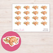 DDZ-12330 planner sticker sheet with enlarged sticker detail
