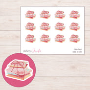 DDZ-12334 planner sticker sheet with enlarged sticker detail