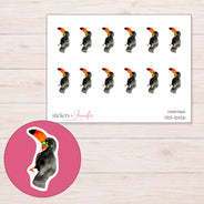 DDZ-12426 planner sticker sheet with enlarged sticker detail