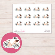 DDZ-12433 planner sticker sheet with enlarged sticker detail