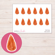 DDZ-12437 planner sticker sheet with enlarged sticker detail