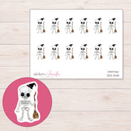 DDZ-12451 planner sticker sheet with enlarged sticker detail
