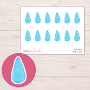 DDZ-12453 planner sticker sheet with enlarged sticker detail