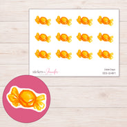 DDZ-12487 planner sticker sheet with enlarged sticker detail
