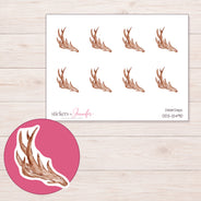 DDZ-12490 planner sticker sheet with enlarged sticker detail