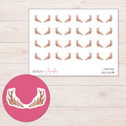 DDZ-12498 planner sticker sheet with enlarged sticker detail
