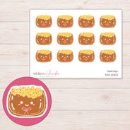 DDZ-12502 planner sticker sheet with enlarged sticker detail