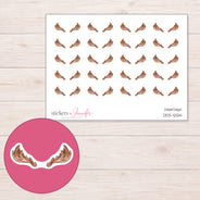 DDZ-12514 planner sticker sheet with enlarged sticker detail