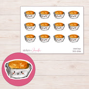 DDZ-12516 planner sticker sheet with enlarged sticker detail