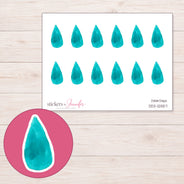 DDZ-12557 planner sticker sheet with enlarged sticker detail