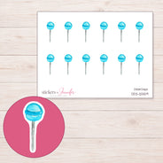 DDZ-12559 planner sticker sheet with enlarged sticker detail