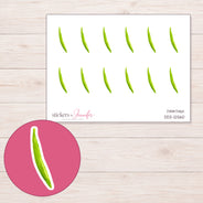 DDZ-12560 planner sticker sheet with enlarged sticker detail