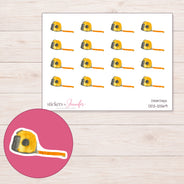 DDZ-12569 planner sticker sheet with enlarged sticker detail