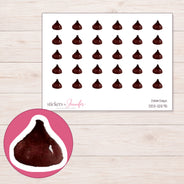 DDZ-12575 planner sticker sheet with enlarged sticker detail