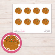 DDZ-12582 planner sticker sheet with enlarged sticker detail