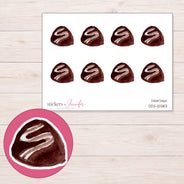 DDZ-12583 planner sticker sheet with enlarged sticker detail