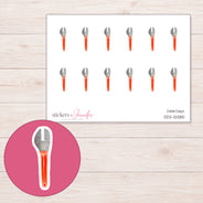 DDZ-12585 planner sticker sheet with enlarged sticker detail