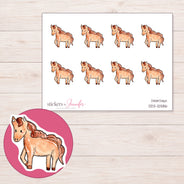 DDZ-12586 planner sticker sheet with enlarged sticker detail