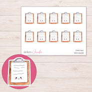 DDZ-12628 planner sticker sheet with enlarged sticker detail