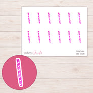 DDZ-12631 planner sticker sheet with enlarged sticker detail