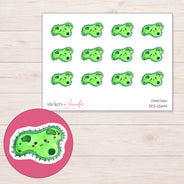 DDZ-12644 planner sticker sheet with enlarged sticker detail