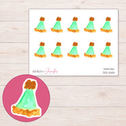 DDZ-12651 planner sticker sheet with enlarged sticker detail