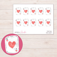 DDZ-12657 planner sticker sheet with enlarged sticker detail