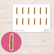 DDZ-12694 planner sticker sheet with enlarged sticker detail