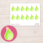 DDZ-12695 planner sticker sheet with enlarged sticker detail