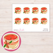 DDZ-12702 planner sticker sheet with enlarged sticker detail