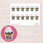 DDZ-12705 planner sticker sheet with enlarged sticker detail