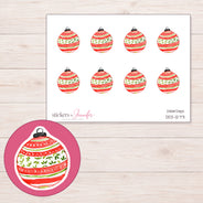 DDZ-12771 planner sticker sheet with enlarged sticker detail