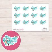 DDZ-12777 planner sticker sheet with enlarged sticker detail