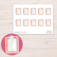 DDZ-12785 planner sticker sheet with enlarged sticker detail