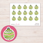 DDZ-12787 planner sticker sheet with enlarged sticker detail