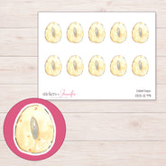 DDZ-12791 planner sticker sheet with enlarged sticker detail