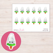 DDZ-12796 planner sticker sheet with enlarged sticker detail