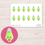 DDZ-12804 planner sticker sheet with enlarged sticker detail