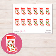 DDZ-12843 planner sticker sheet with enlarged sticker detail