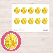 DDZ-12847 planner sticker sheet with enlarged sticker detail