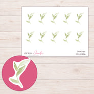 DDZ-12856 planner sticker sheet with enlarged sticker detail