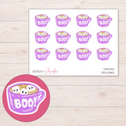 DDZ-12862 planner sticker sheet with enlarged sticker detail