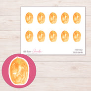 DDZ-12895 planner sticker sheet with enlarged sticker detail