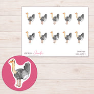 DDZ-12937 planner sticker sheet with enlarged sticker detail