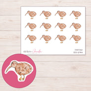 DDZ-12944 planner sticker sheet with enlarged sticker detail